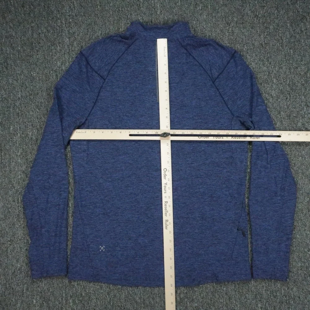 Lululemon Pullover Mens Large Blue Surge Warm Half Zip Athletic Heather